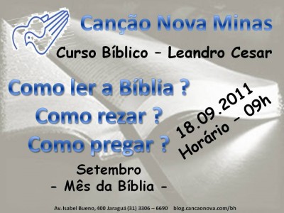 Curso Bíblico na Canção Nova Minas