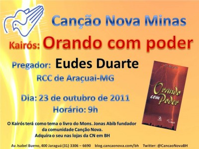 Encontro de cura com Eudes na Canção Nova Minas