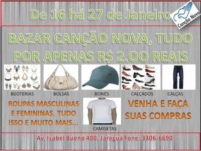 Bazar promocional na CN Minas