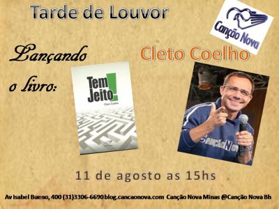 Cleto Coelho, Tarde Louvor, tem Jeito, Lançando livro