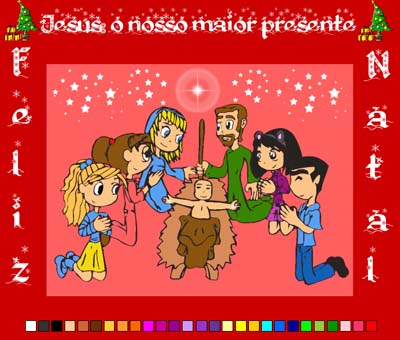 Colorindo no Natal - Cantinho da Criança