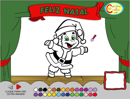 Feliz Natal Para Colorir - Desenhos Para Colorir