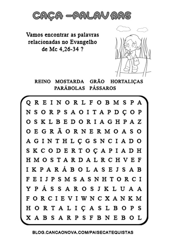 27 de novembro, criar um caça-palavras com as minhas palavras