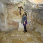 cecília na gruta de São Jeronimo
