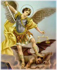 Cura-me, Senhor! 🩵🙏🏼❤️‍🔥 • • São Miguel, Defendei-nos no combate!