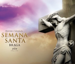 "cartaz da Tradicional Semana Santa em Braga"