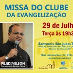 Missa do Clube da Evangelização - Julho 2014 red-