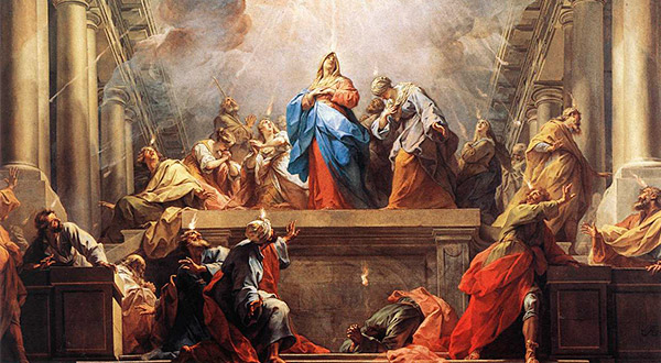 Meditemos sobre a presença da Virgem Maria nos três Pentecostes, que dizem respeito a mistérios da vida de Jesus Cristo.