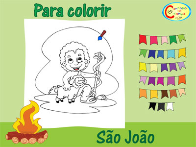 Colorir Online: Nossa Senhora Auxiliadora - Cantinho da Criança