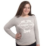Blusa juvenil - O Amor de Deus é tudo o que você precisa