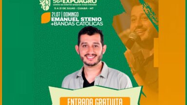 Emanuel Stênio fará show de encerramento da 56ª ExpoAgro em Cuiabá