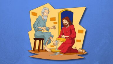 Jesus lavou os pés de seus discípulos