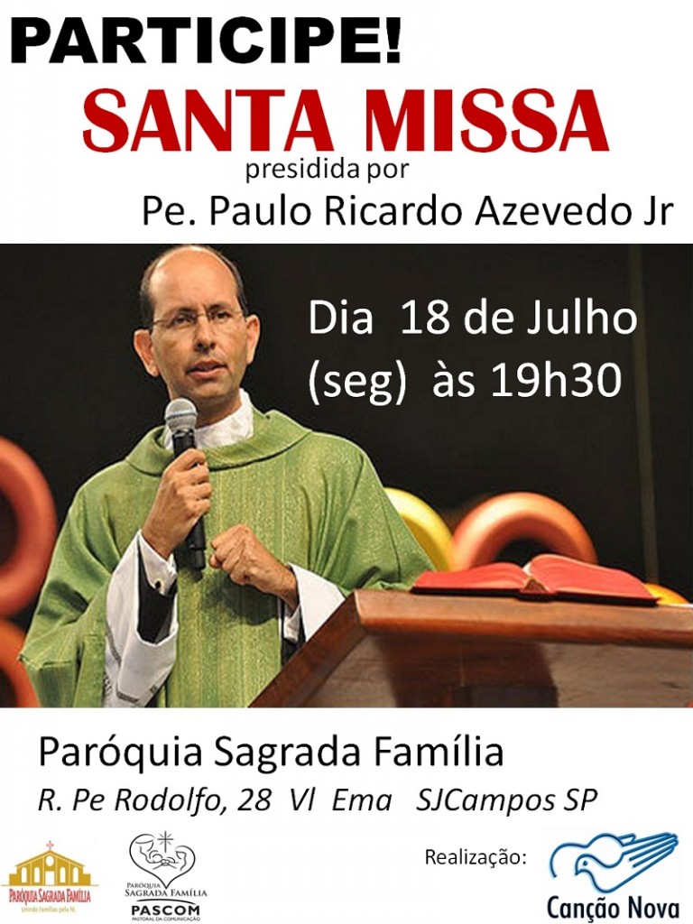 MISSA COM PE PAULO RICARDO 2 São José dos Campos MISSA COM PE PAULO RICARDO 2 São José dos Campos