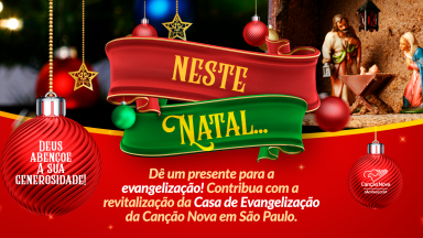 Neste Natal, ajude na revitalização da nossa Casa de Evangelização em São Paulo